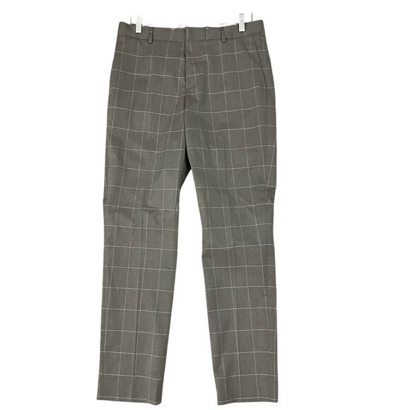 H&M Grid Dress Pants Men Size 33 R - Picture 1 of 8